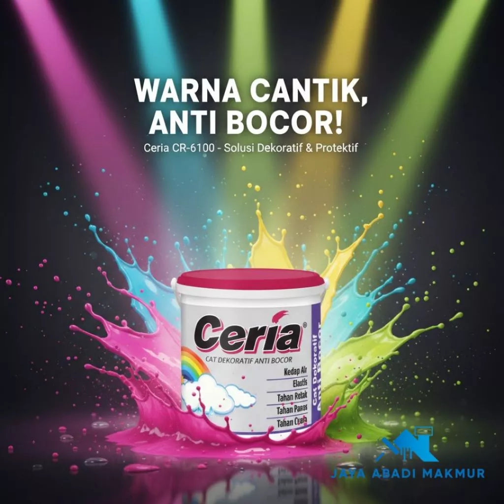 Propan CERIA CR-6000 4 kg Cat Tembok Eksterior Anti Bocor/Cat Tinting / Katalog Ceria