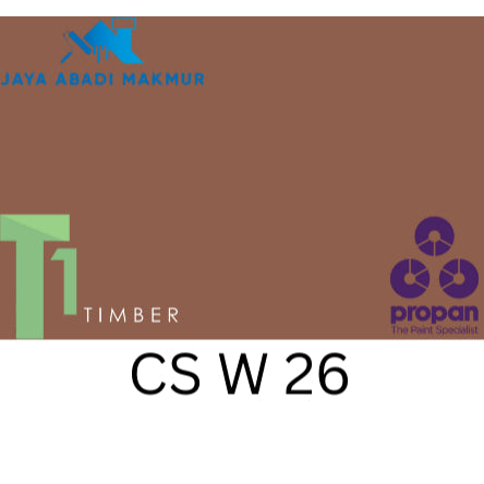 Propan Woodstain 633 Gloss 1 Liter / Cat Politur Waterbased / Warna Custom / Propan Tinting
