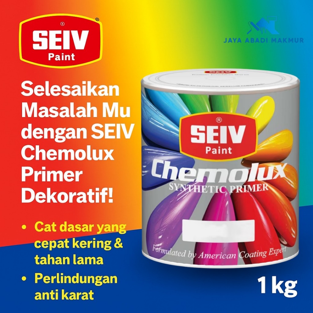 SEIV Chemolux Synthetic Primer 1 kg / Cat Kayu dan Besi