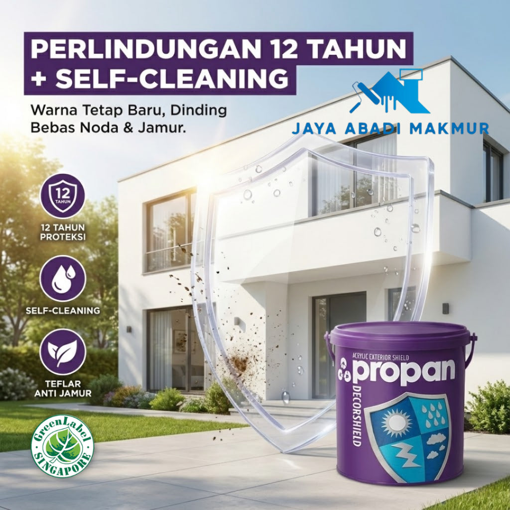 Propan DECORSHIELD DW-500 Cat Tembok Eksterior  2.5 Liter - Katalog Propan 1232 Colour Fashion- Et 2