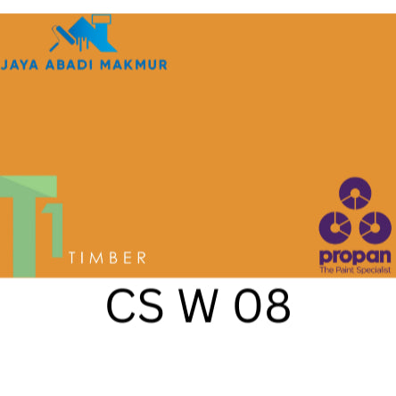Propan Woodstain 633 Gloss 1 Liter / Cat Politur Waterbased / Warna Custom / Propan Tinting