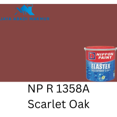 Nippon Paint Elastex Waterproof 3 in 1 1 kg / Cat Pelapis Anti Bocor / Warna Ready Pack