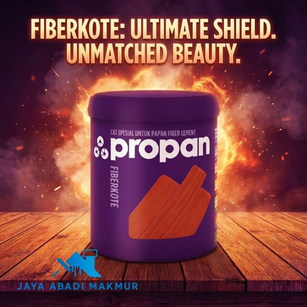 Propan Fiberkote FBK  889 Cat Fiber Cement Kayu  Dof 1L 2.5L / Katalog Fiberkote / Cat Tinting