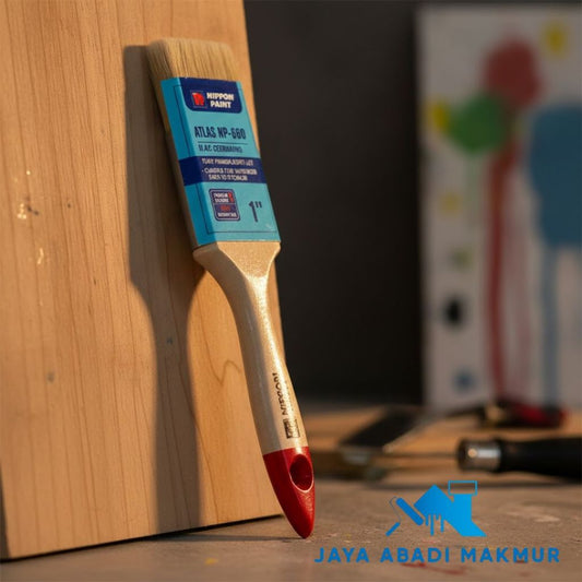 Kuas Cat Nippon NP-888 - Kuas Bulu Tebal Serbaguna Tidak Mudah Rontok (Water-based & Solvent)