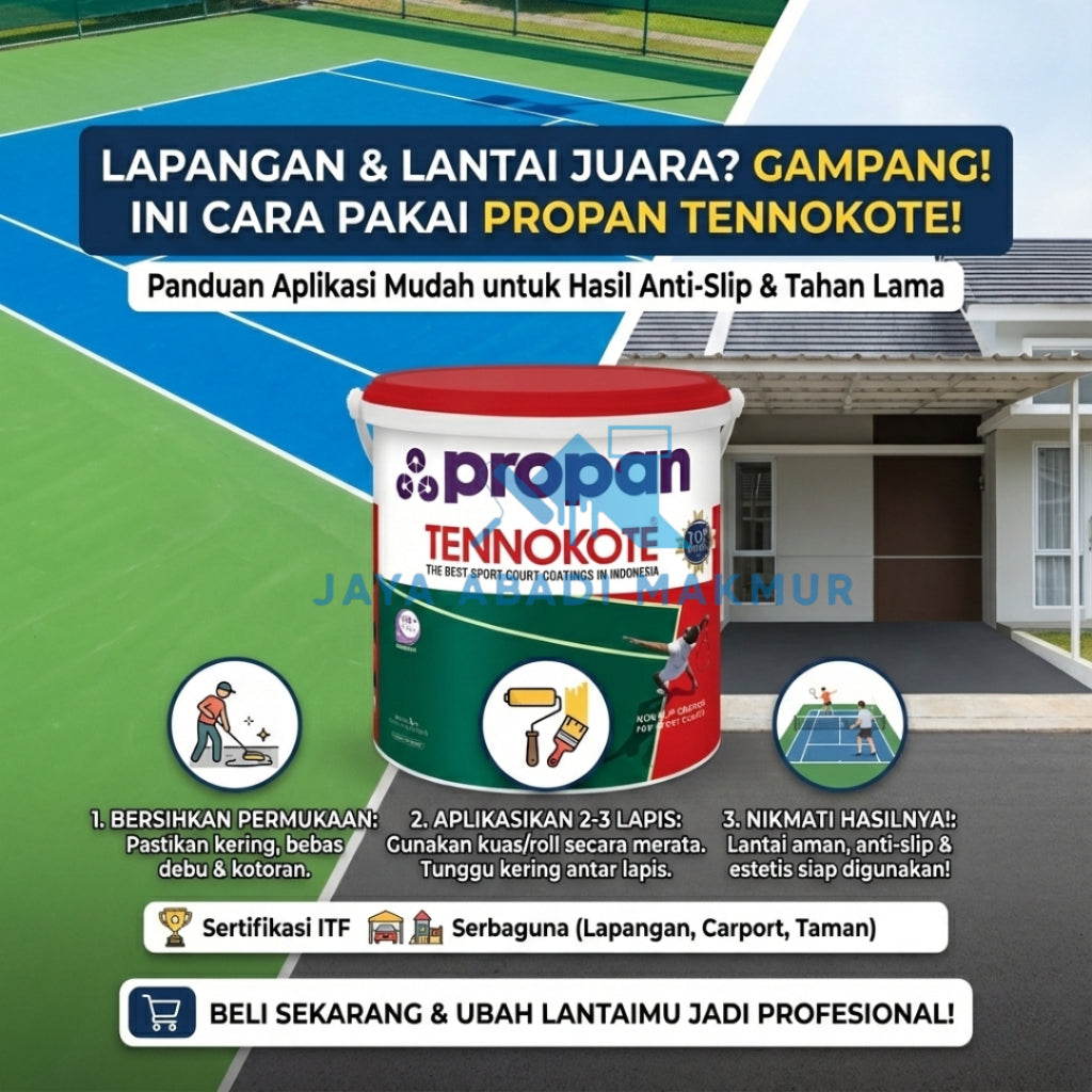 Propan Tennokote TNK-1000 1 kg / Cat Lapangan Olahraga / Warna Ready Pack