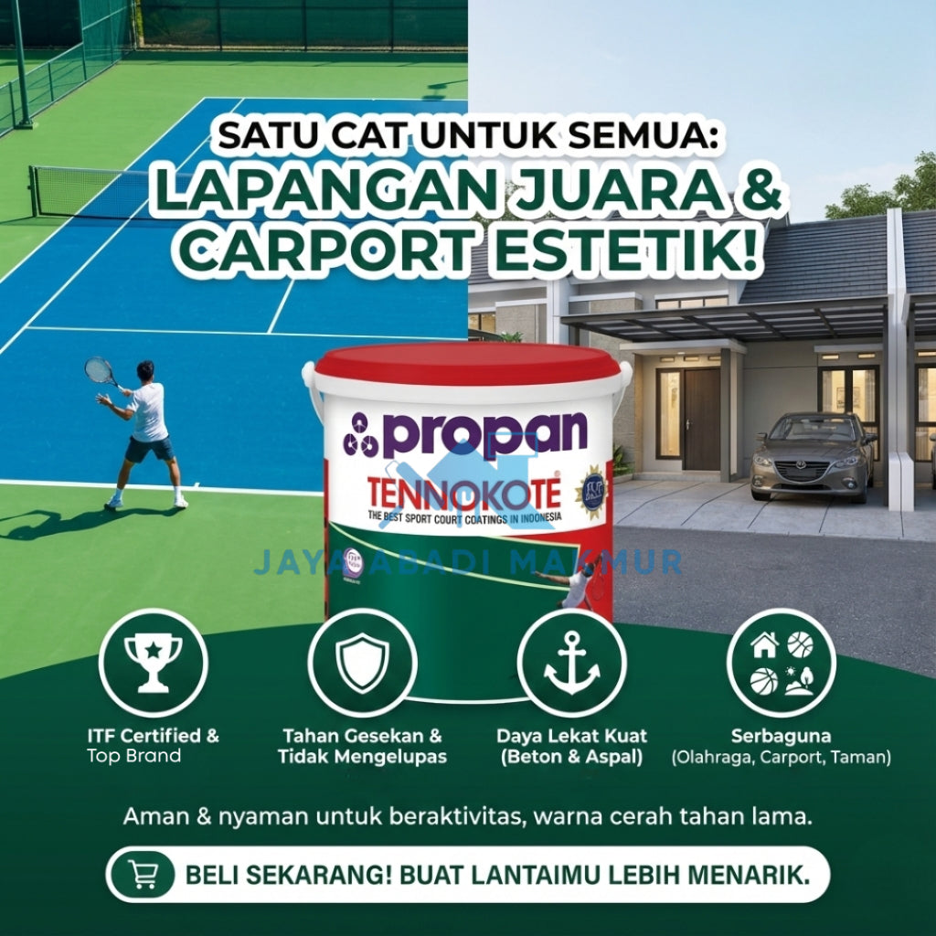 Propan Tennokote TNK-1000 1 kg / Cat Lapangan Olahraga / Warna Ready Pack