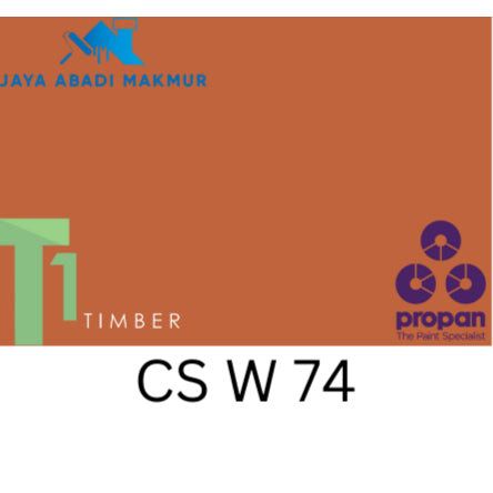 Propan Woodstain 633 Gloss 1 Liter / Cat Politur Waterbased / Warna Custom / Propan Tinting
