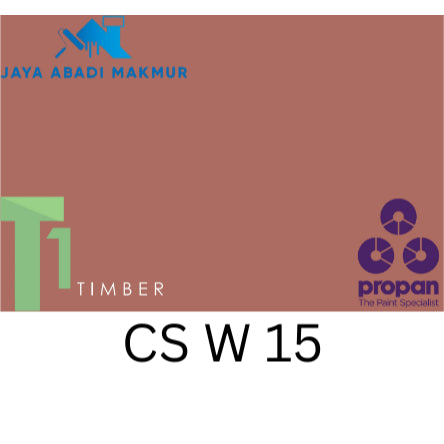 Propan Woodstain 633 Gloss 1 Liter / Cat Politur Waterbased / Warna Custom / Propan Tinting