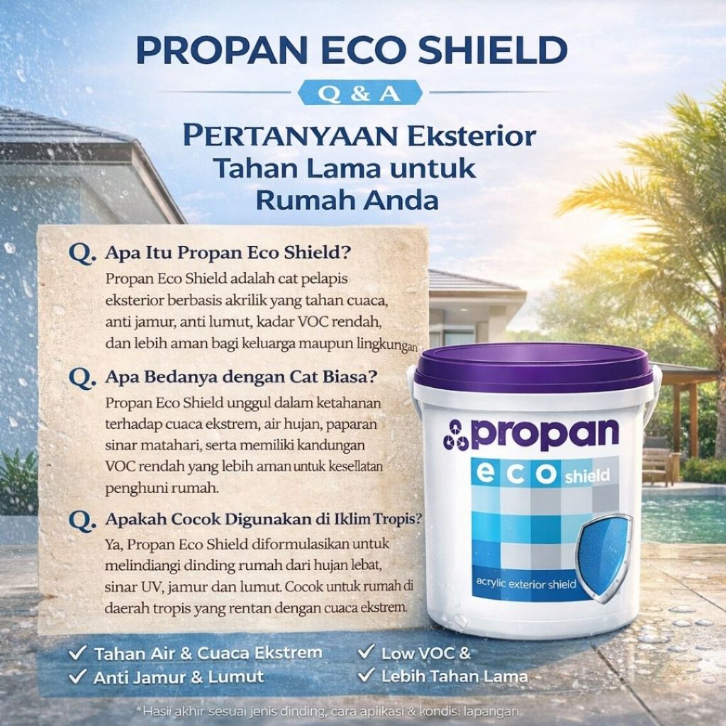 Cat Tembok Eksterior Propan Eco Shield ES-600 5kg - Et 1