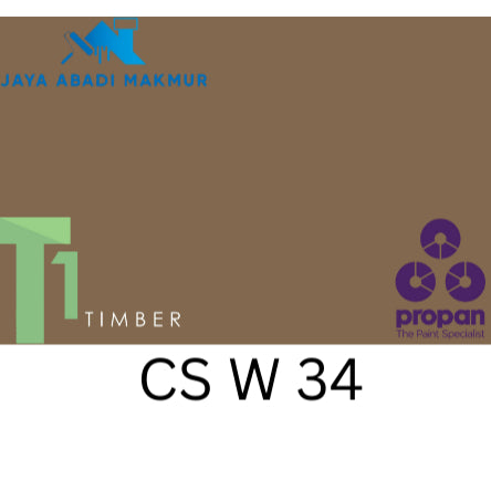 Propan Woodstain 633 Gloss 1 Liter / Cat Politur Waterbased / Warna Custom / Propan Tinting