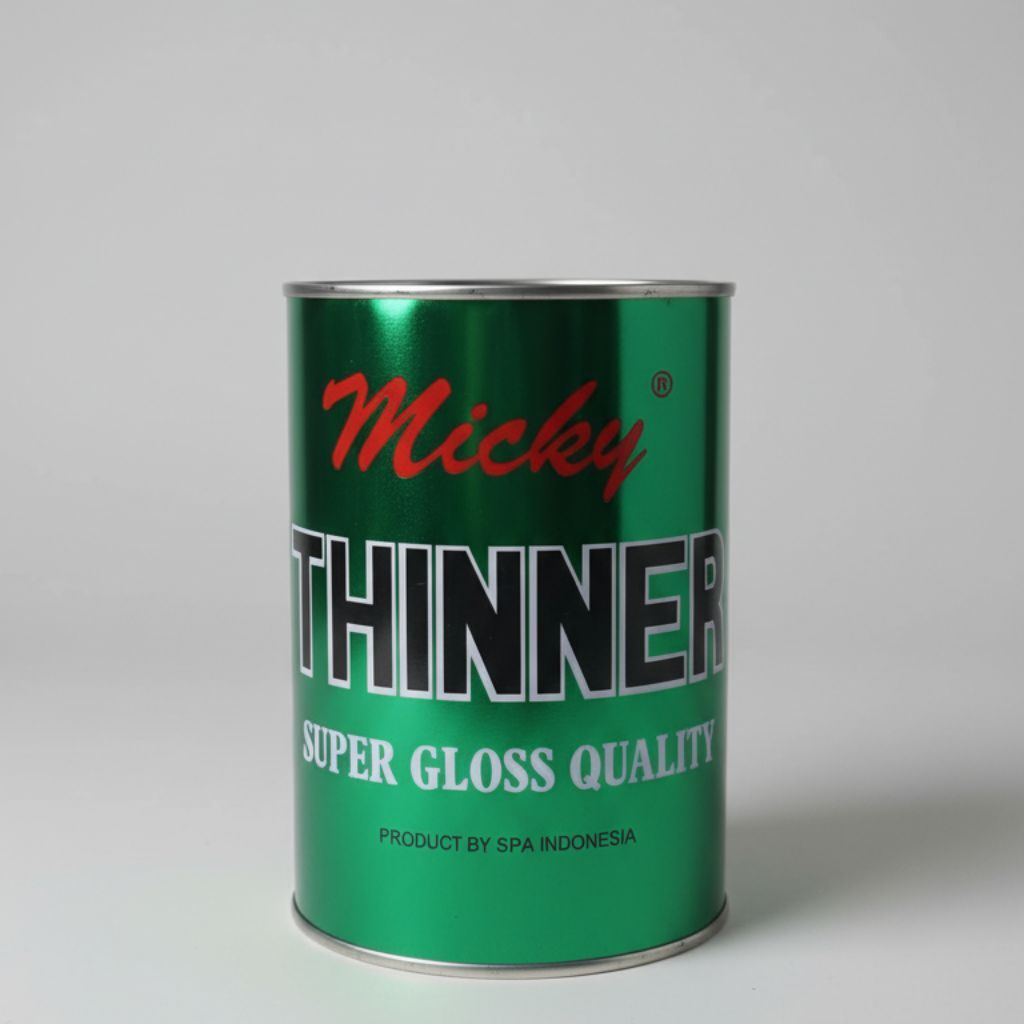 Thinner Mickey Super Hijau 1L - Pengencer Cat Besi & Kayu - Tiner High Gloss