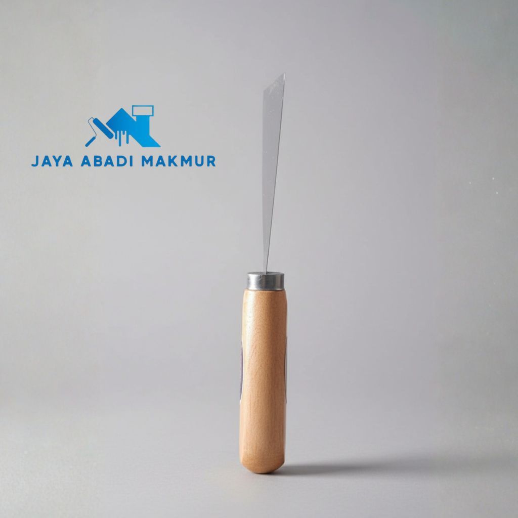 Werkline Kape Besi Gagang Kayu Tebal - Alat Dempul Tembok & Pengerok Cat