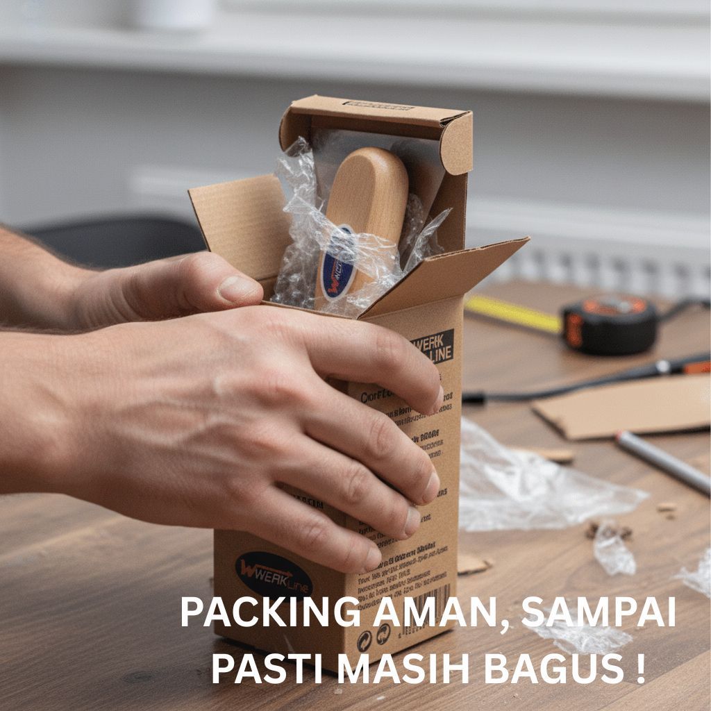 Werkline Kape Besi Gagang Kayu Tebal - Alat Dempul Tembok & Pengerok Cat