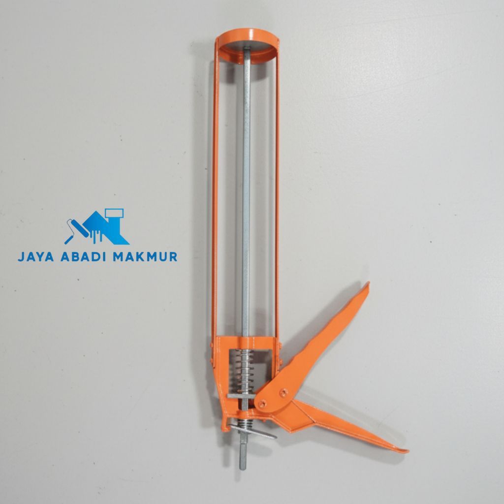 [Kuat] Tembakan Lem Silikon Besi - Pompa Alat Pendorong Lem Kaca Botol Caulking Gun