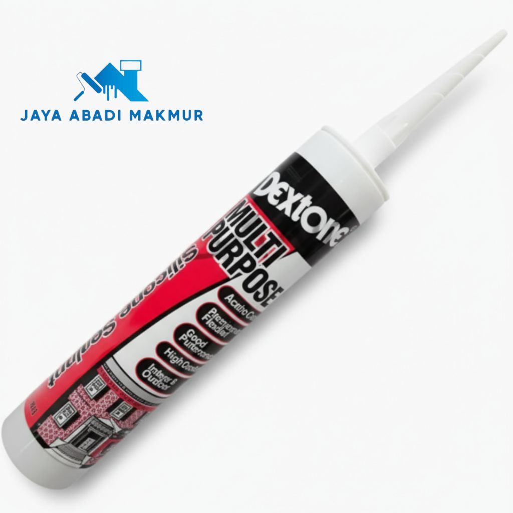 Dextone Silicone Sealant Kaca Botol 300ml Lem Penambal Anti Bocor Serbaguna