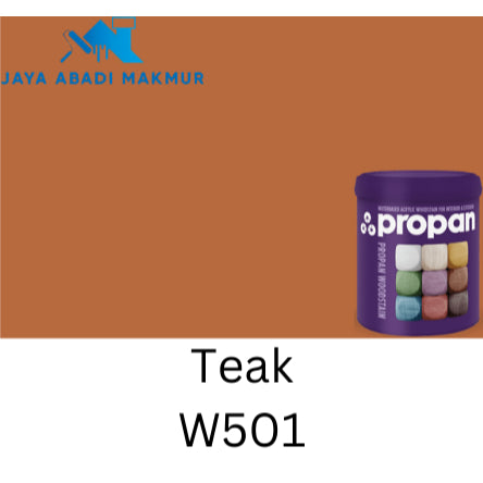 Propan Woodstain 633 Gloss 1 Liter / Cat Politur Waterbased / Warna Custom / Propan Tinting