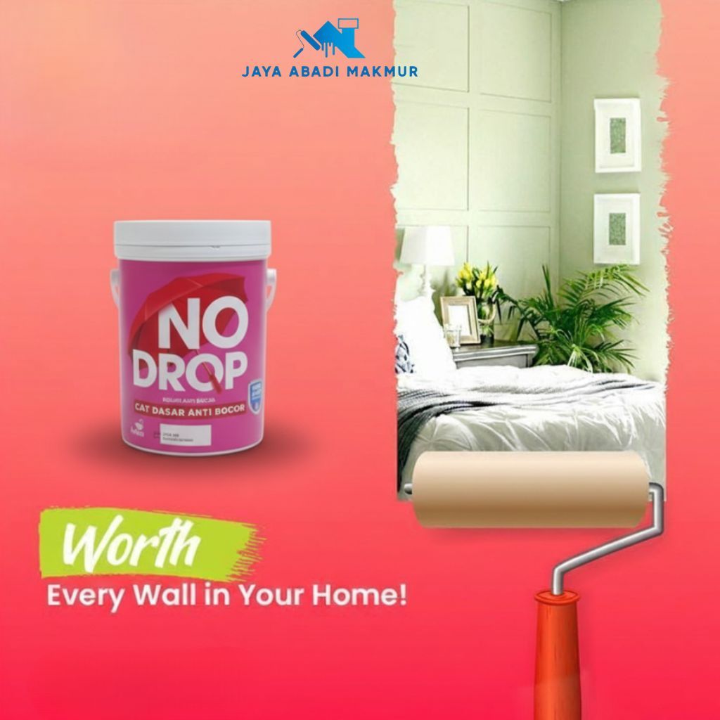 Avian Brands No Drop Cat Dasar 3in1 Anti Bocor & Lembap 1kg - Primer Anti Alkali