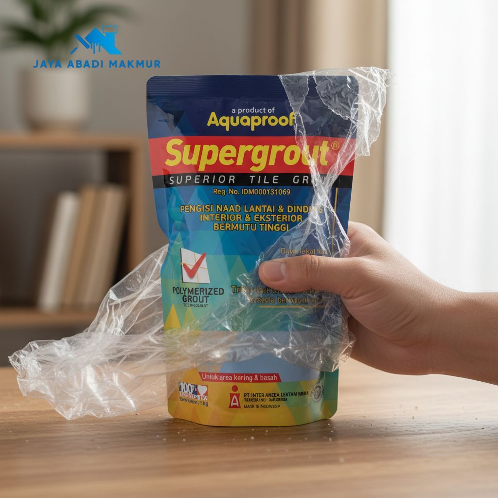 Supergrout Aquaproof 1 Kg Anti Jamur -  Semen Pengisi Nat Keramik Lantai & Dinding